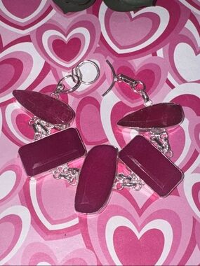 Silver Ruby Bracelet